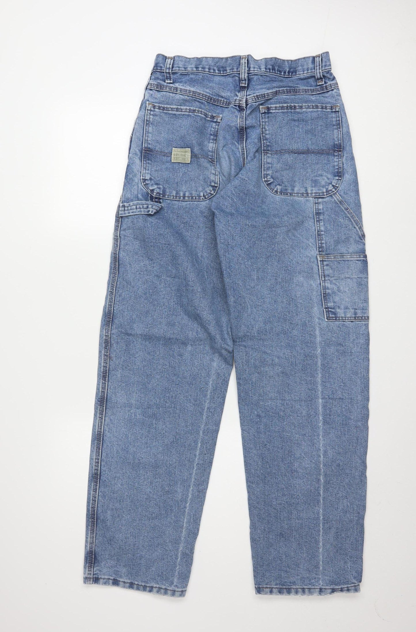 Wrangler Womens Blue Carpenter Jeans Size 10 Relaxed Fit Denim