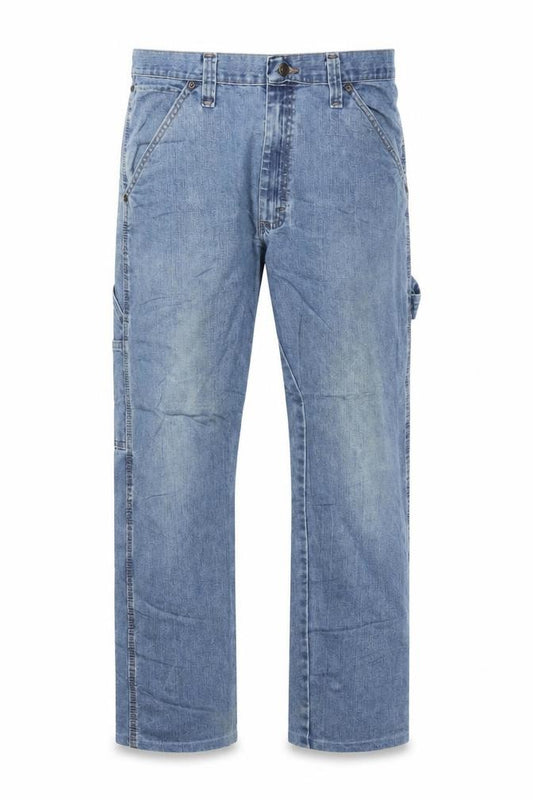 Wrangler Men's Blue Straight Fit Denim Jeans 34x32 Regular