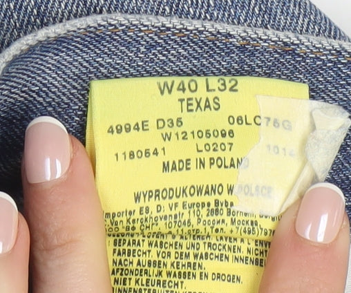 Wrangler Men's Blue Texas Straight Leg Jeans W40 L32