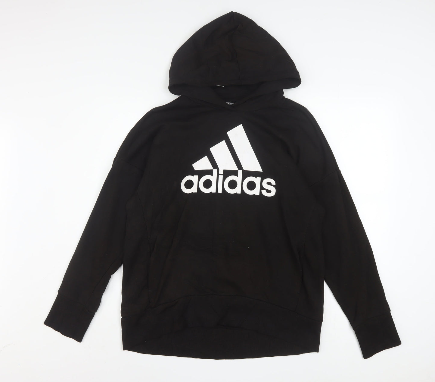 Adidas Women's Black Pullover Hoodie M 12-14 Cotton Blend