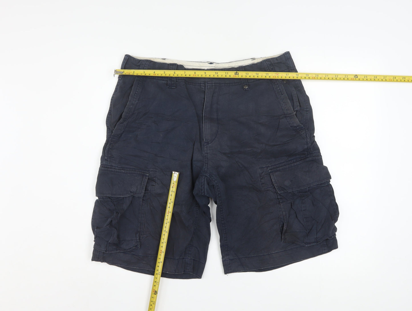 Polo Ralph Lauren Men's Blue 32 Cargo Shorts Regular Fit Cotton