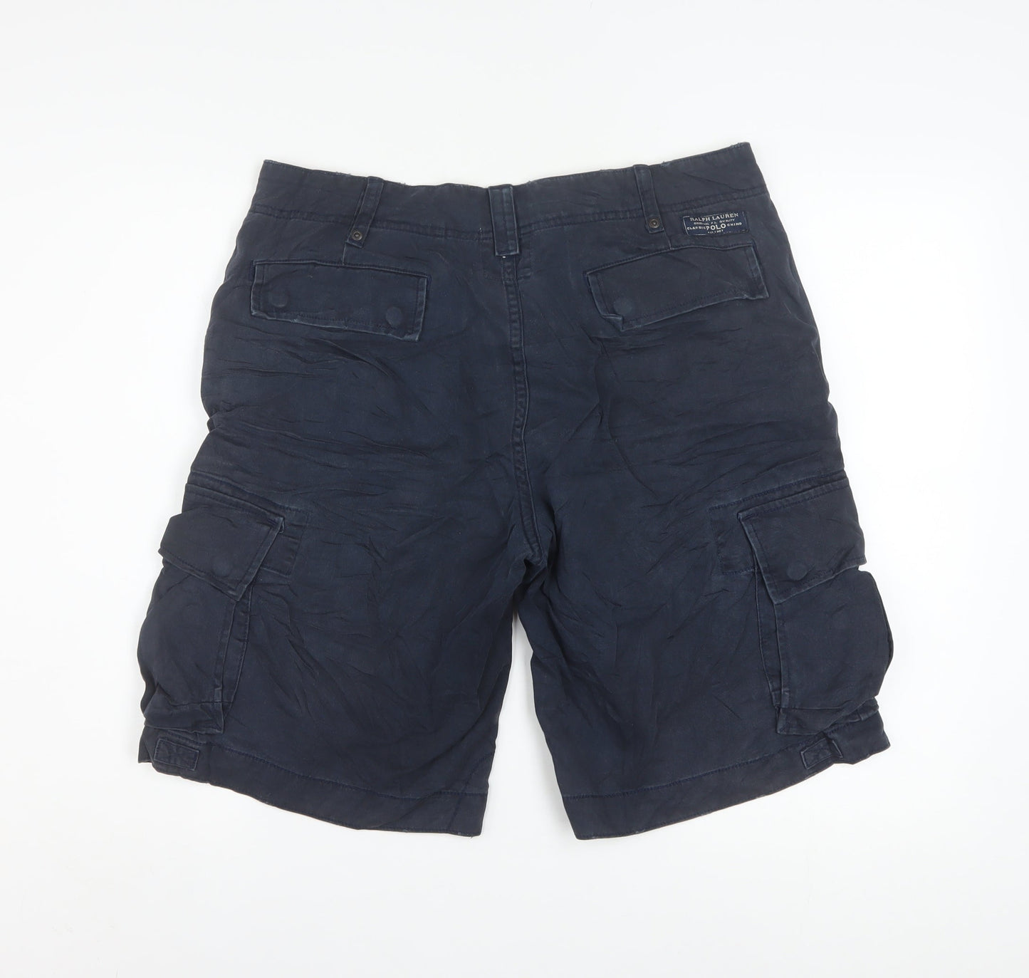 Polo Ralph Lauren Men's Blue 32 Cargo Shorts Regular Fit Cotton