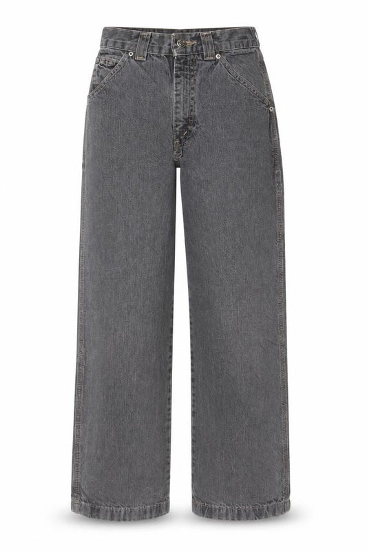 Authentic Carpenter Women's Grey 12 Slim High Rise Straight Jeans