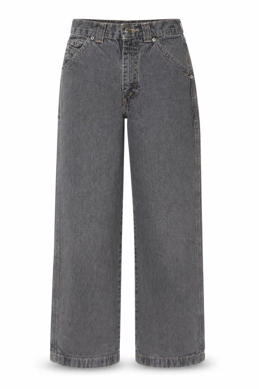 Authentic Women's Grey 12 Slim High Rise Straight Jeans