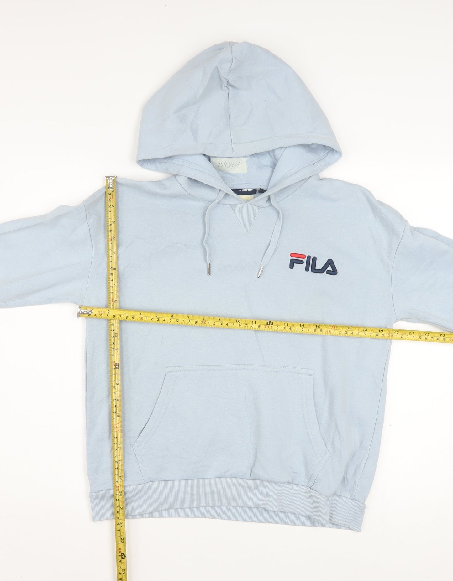 FILA Men's Blue Pullover Hoodie XS Regular Fit Fleece