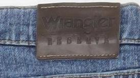 Wrangler Men's Blue Straight Fit Denim Jeans 42x30 Big & Tall