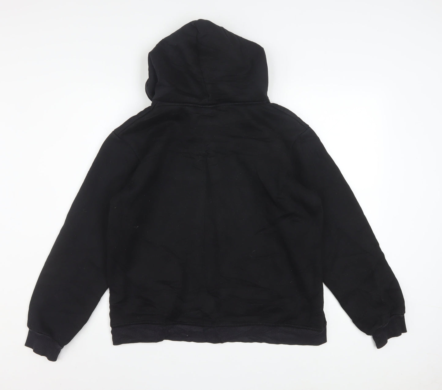 Champion Women's Black Pullover Hoodie Large Logo Embroidered Sweatshirt