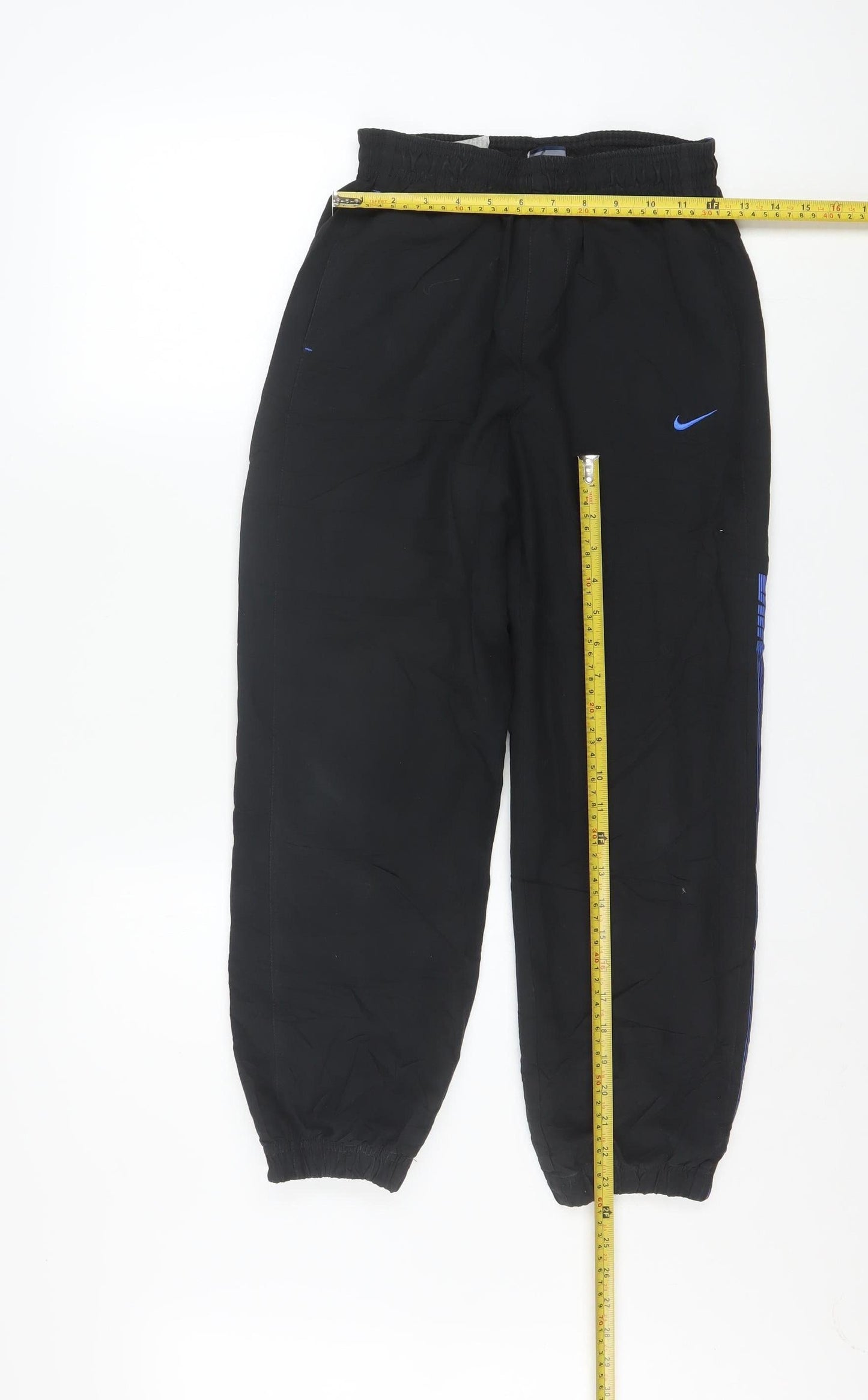 Nike Boys Black Jogger Trousers 10-12 Years Lightweight Polyester Sportswear