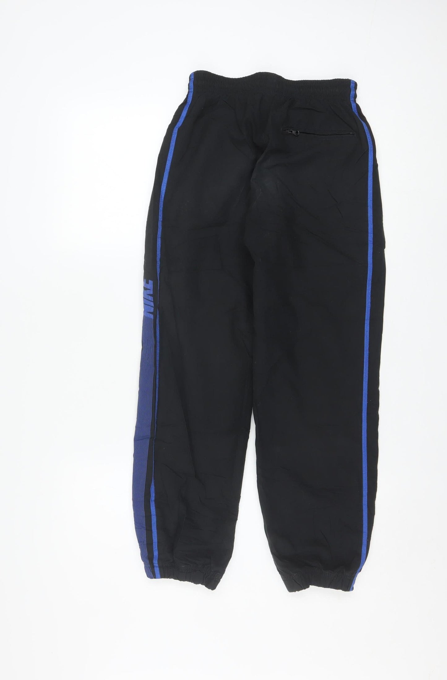 Nike Boys Black Jogger Trousers 10-12 Years Lightweight Polyester Sportswear