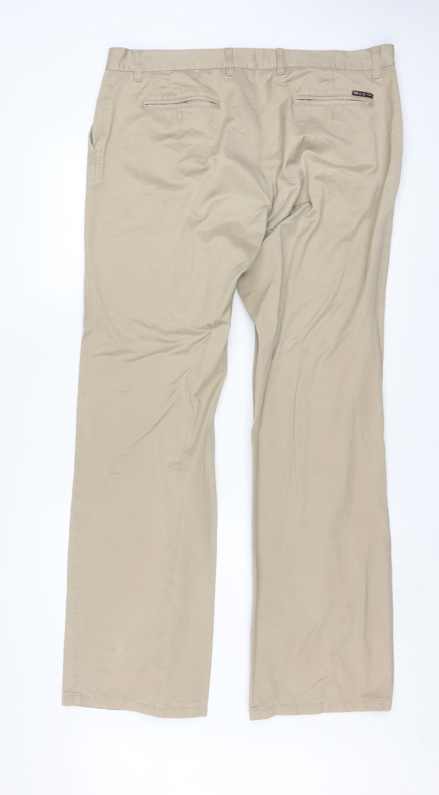 U.S. Polo Assn. Men’s Beige Chino Trousers 44in Waist Cotton