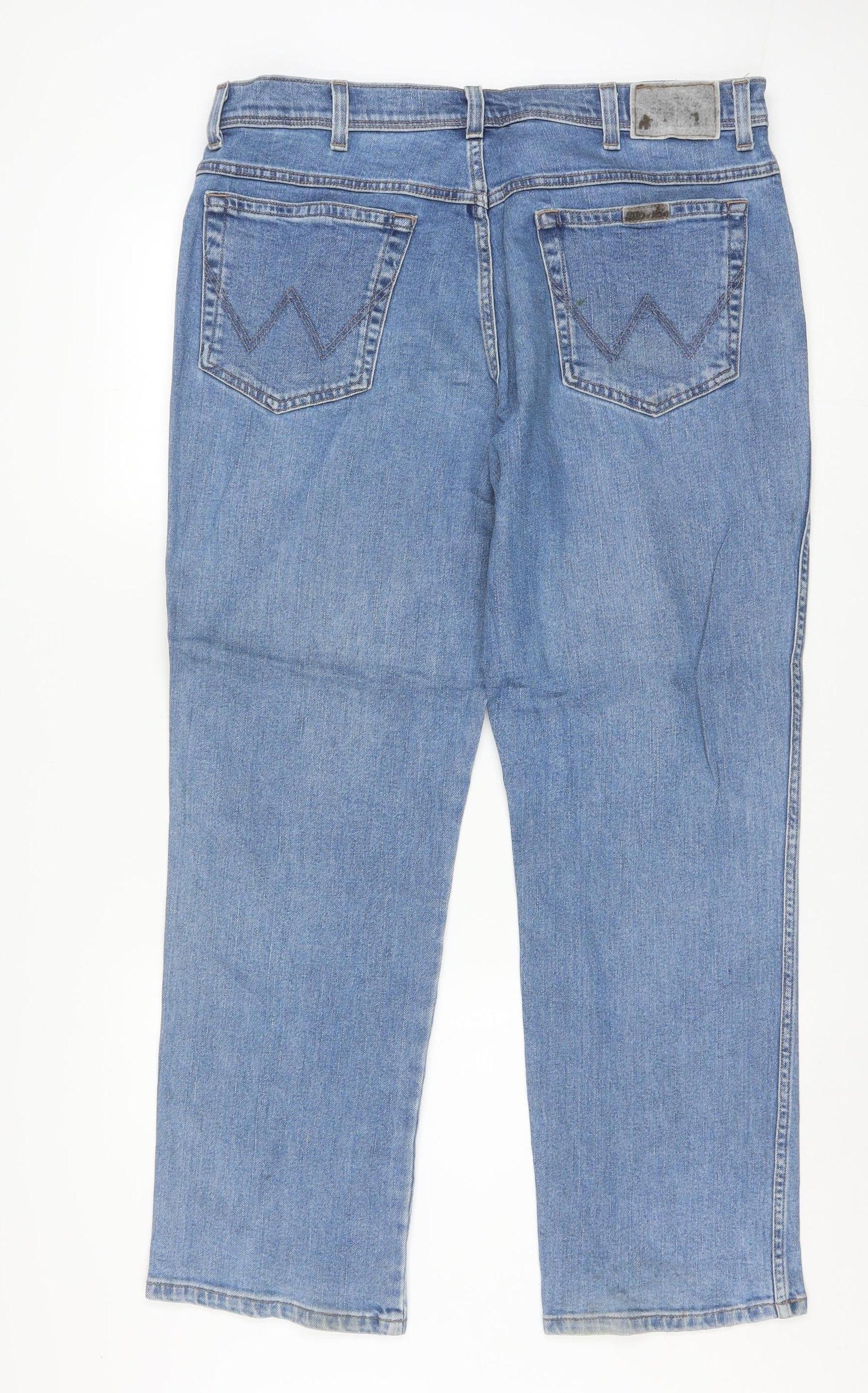 Wrangler Men's Blue Regular Fit Straight Jeans W38 L30