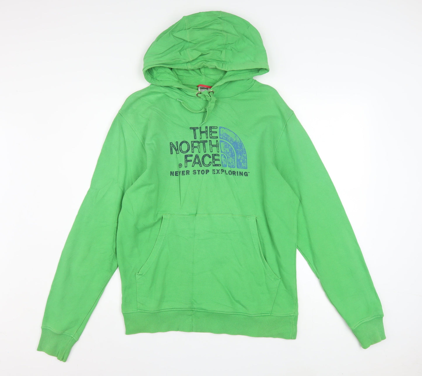 The North Face Men's Green Pullover Hoodie M Graphic Outdoor