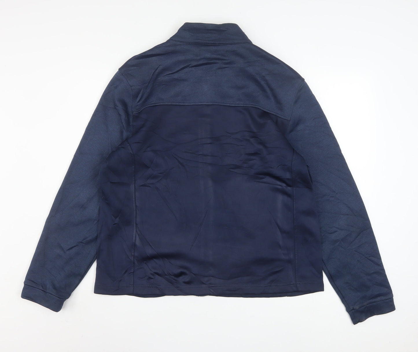 Greg Norman Men's Blue M Track Jacket Full Zip Polyester Activewear