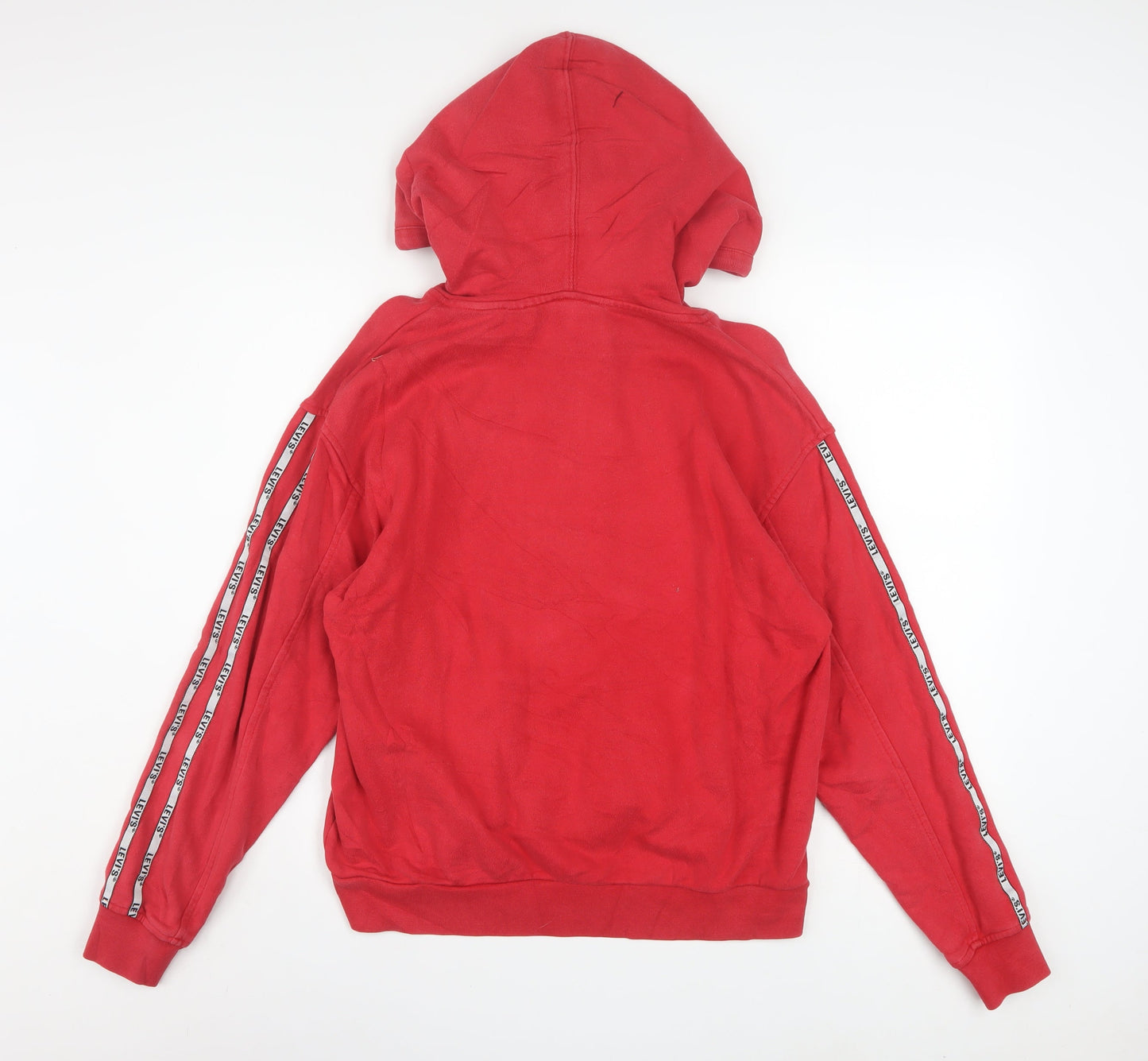 Levi's Men's Red XS Pullover Hoodie with Logo Detail