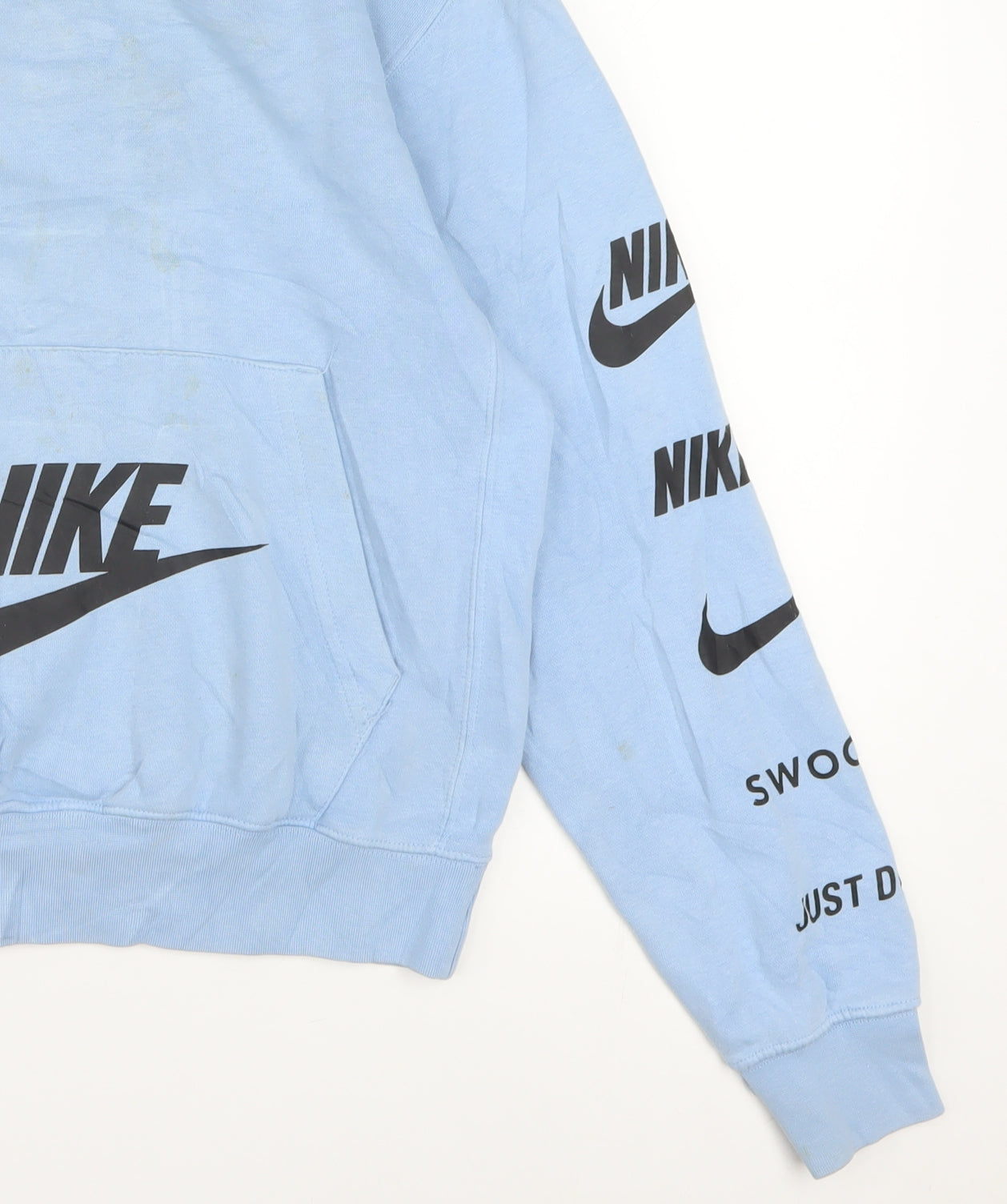 Nike Men's Blue XS Pullover Hoodie Graphic Logo Sports Fleece