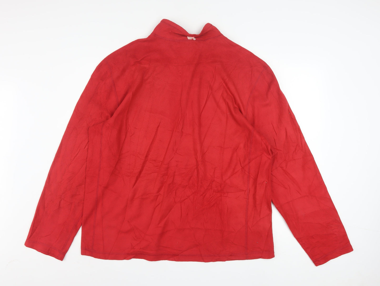 The North Face Mens Red XL Fleece 1/4 Zip Pullover Sweatshirt
