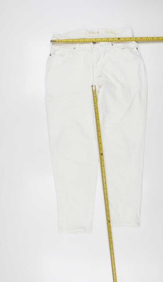 Levi's Women's White Classic Crop Denim Jeans Size 26 Regular Fit