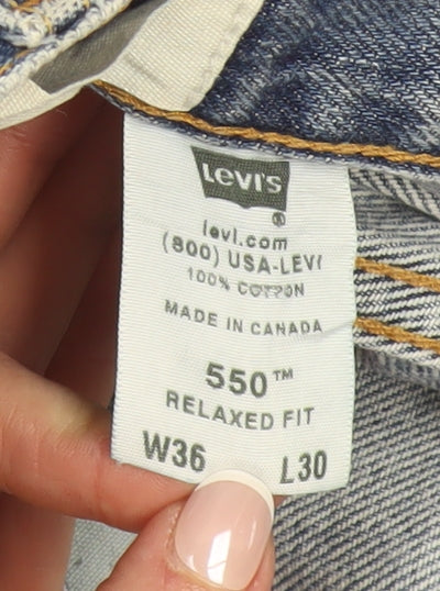 Levi’s 550 Men’s Blue Relaxed Fit Straight Leg Jeans W36 L30