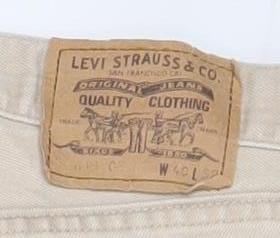 Levi’s Men Beige Straight Regular Fit Jeans W40 L40
