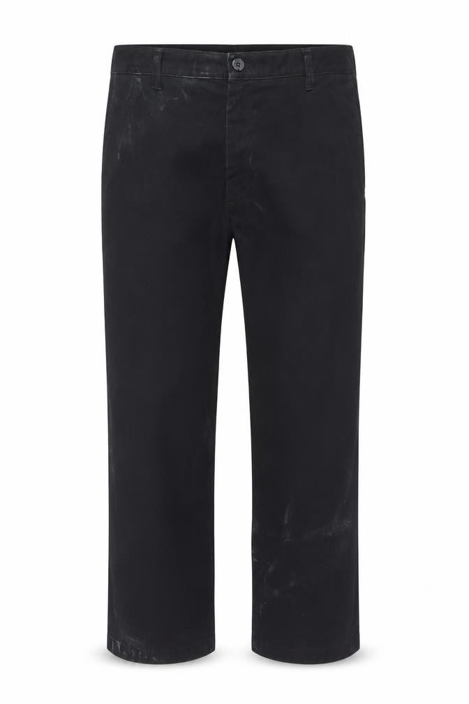 Lee Men's Black Straight Fit Chino Trousers 38x29 Cotton Blend