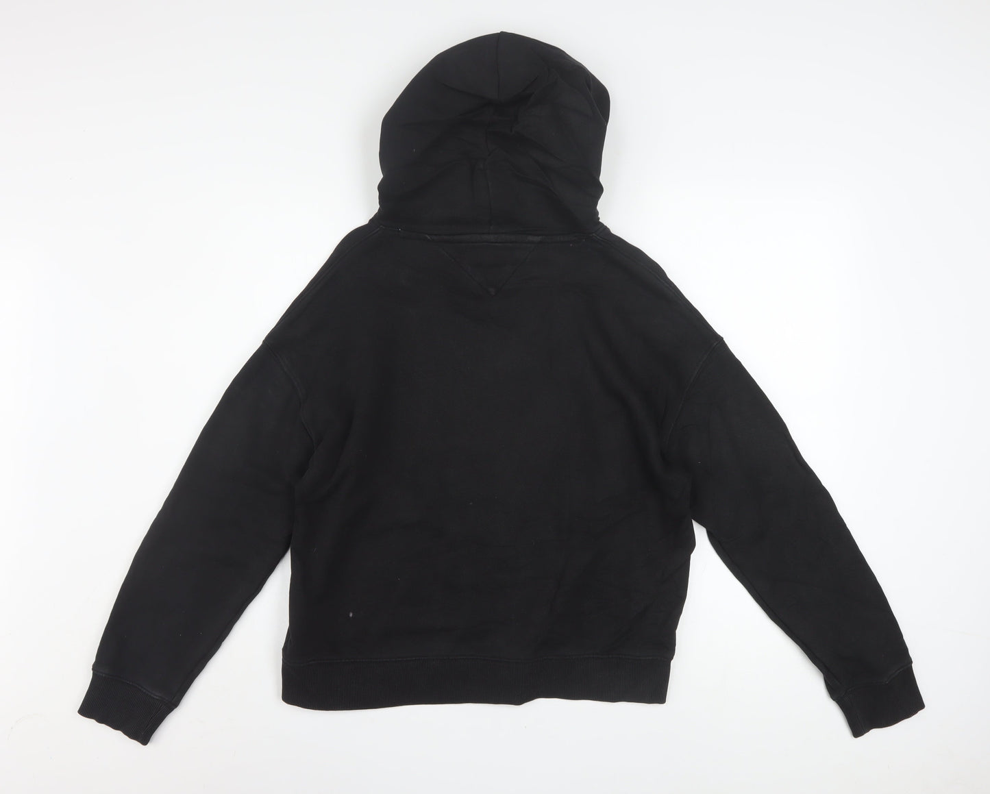 Tommy Jeans Women's Black Cotton Pullover Hoodie Size M