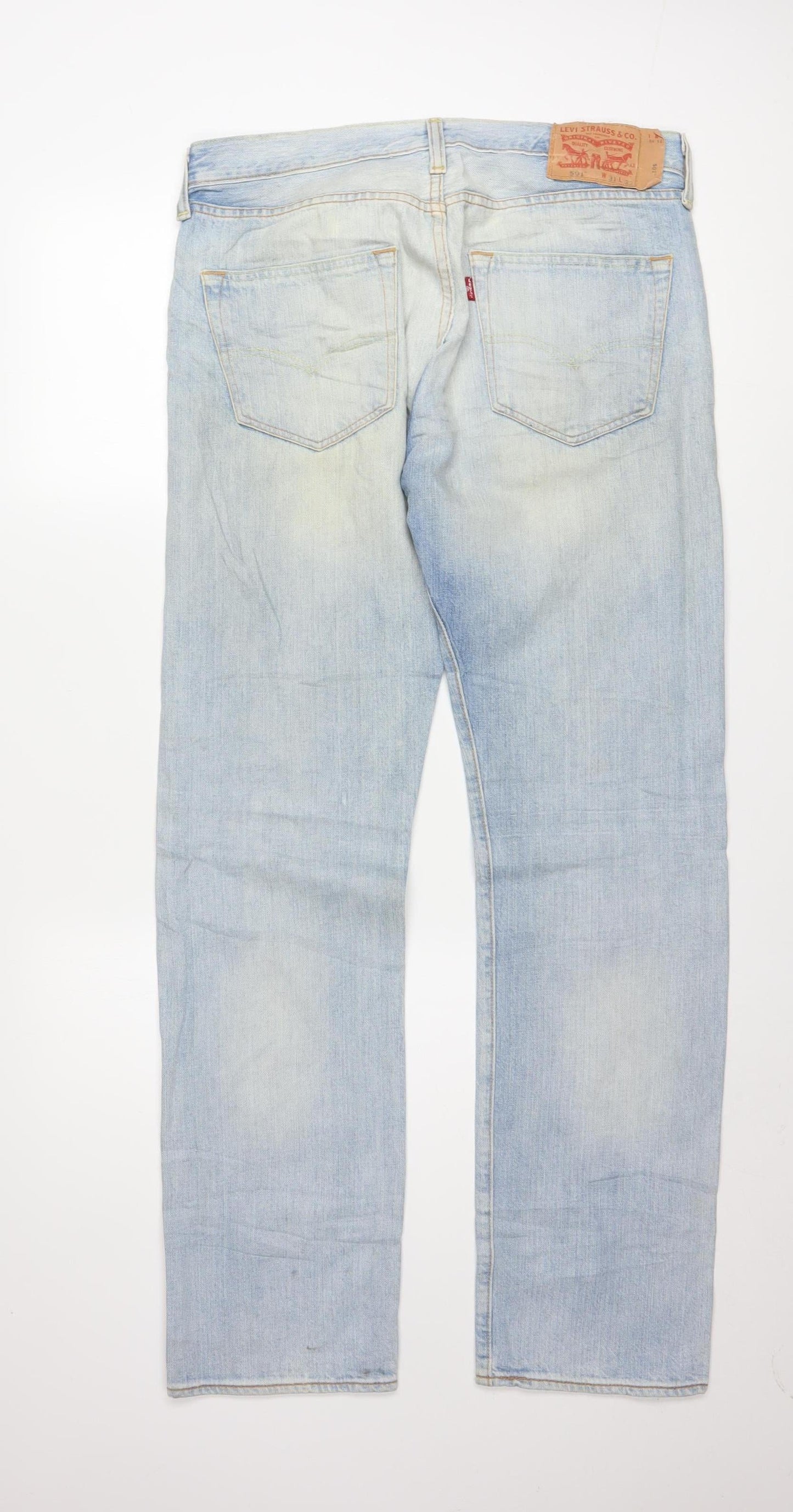 Levi's 501 Men's Light Blue Straight Leg Jeans W31 L32 Denim Classic