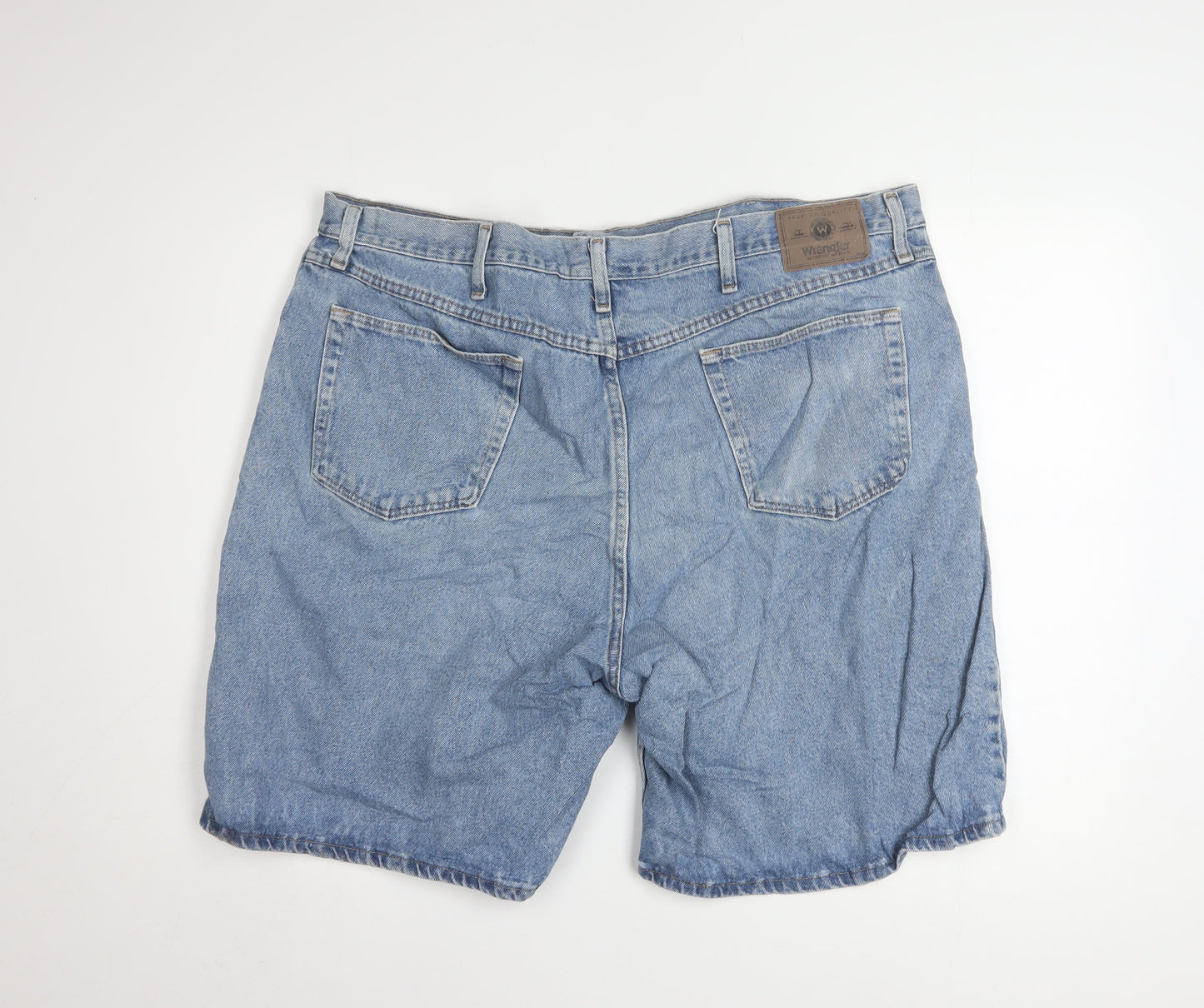 Wrangler Mens Blue Denim Relaxed Fit Shorts Size 42
