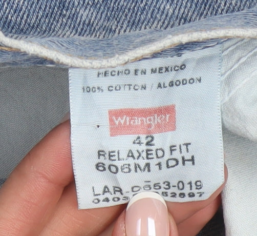 Wrangler Mens Blue Denim Relaxed Fit Shorts Size 42