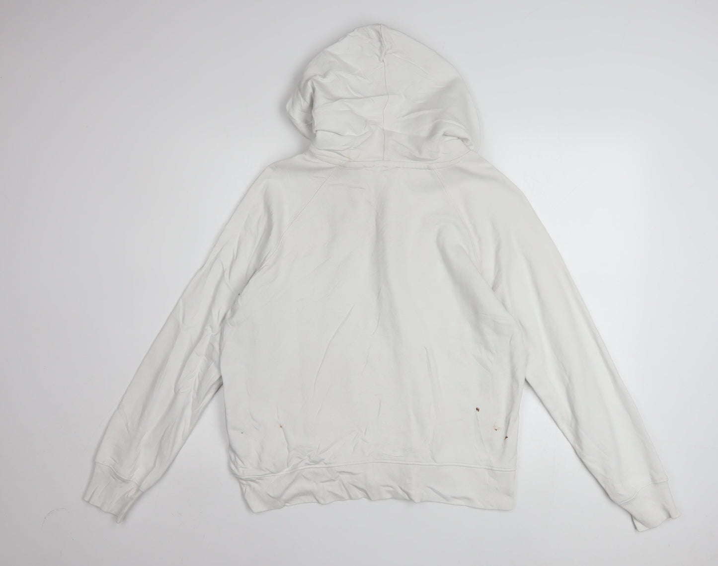 Levi's Men's White Small Pullover Hoodie with Logo Print