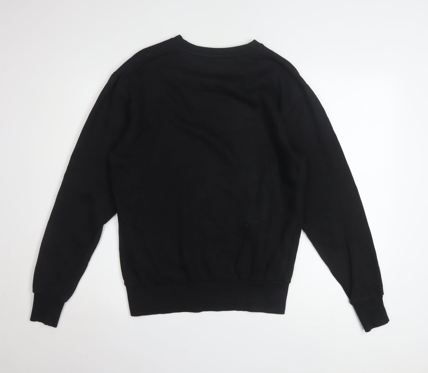Ellesse Men's Black Small Crew Neck Pullover Sweatshirt