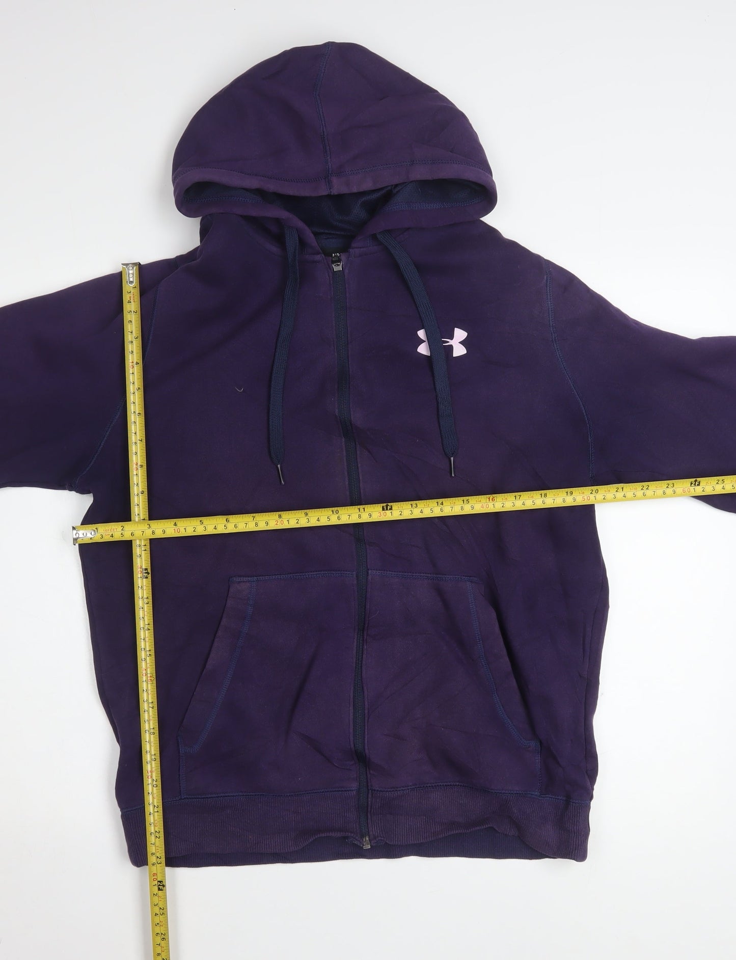 Under Armour Men's Purple Full Zip Hoodie Size M Athletic Fit