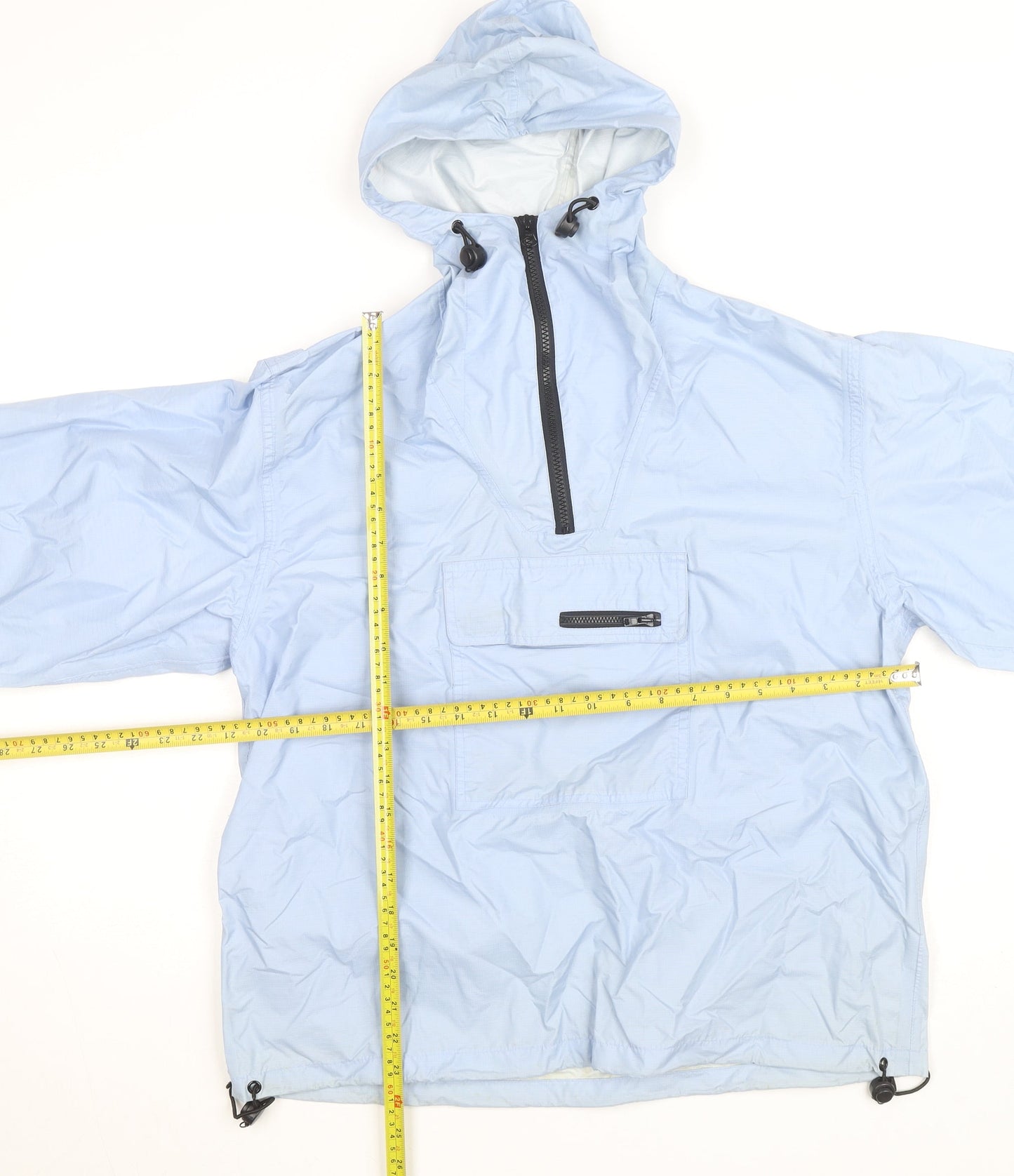 Trespass Women's Blue Hooded Anorak Jacket Medium Lightweight Waterproof