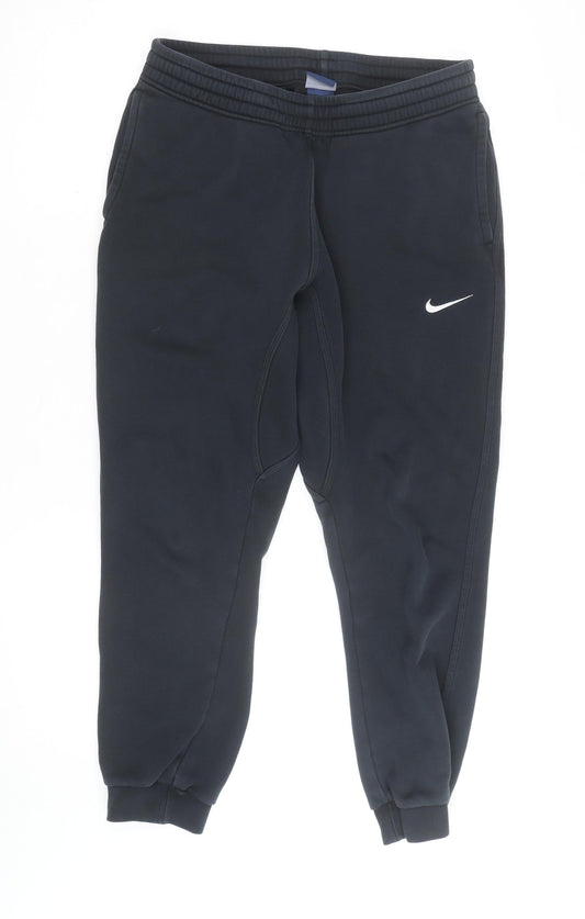 Nike Men Black Fleece Regular Fit Sports Joggers M