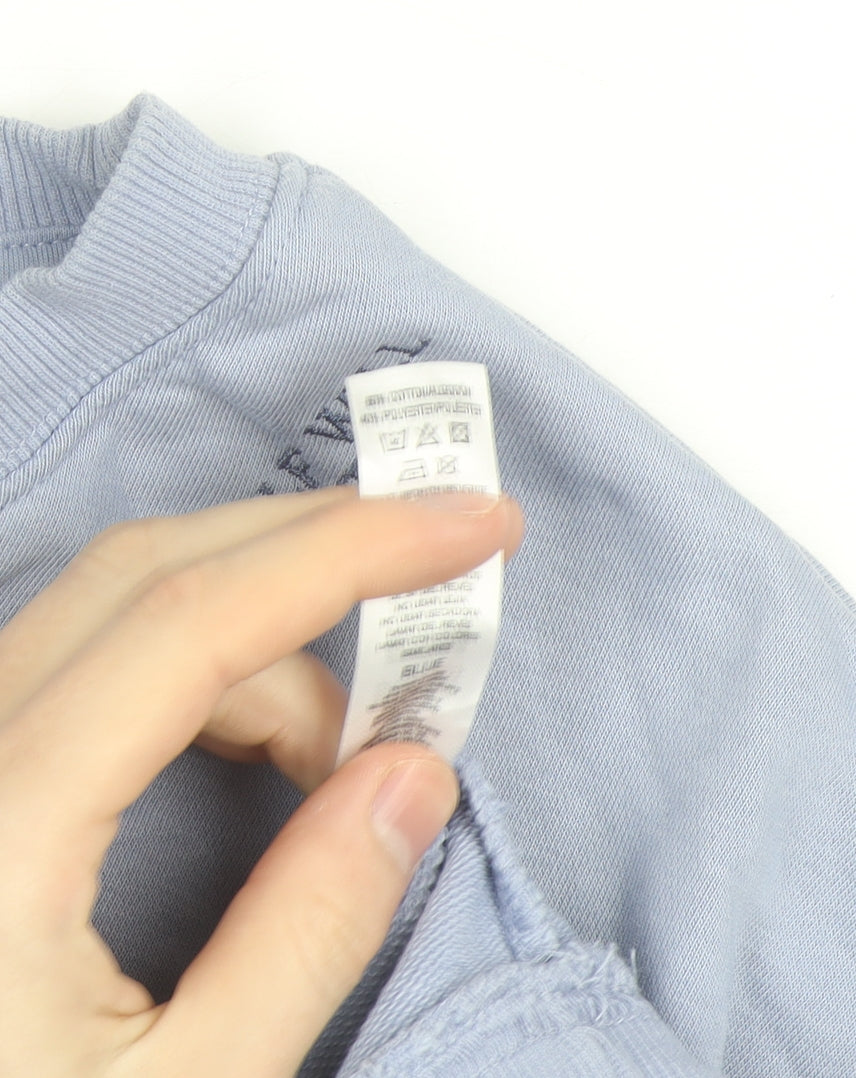Dunnes Women Blue XXL Pullover Sweatshirt with Embroidered Quote