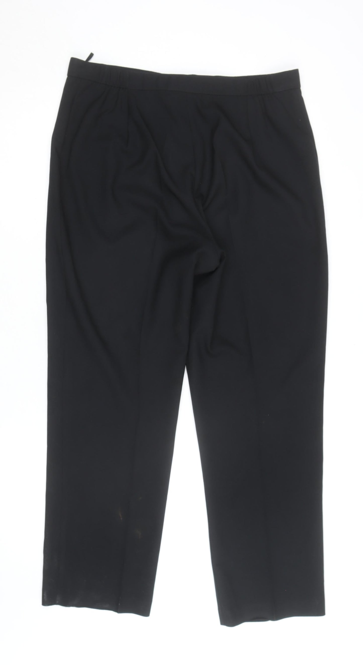Marks and Spencer Men's Black Dress Trousers Medium Regular Fit
