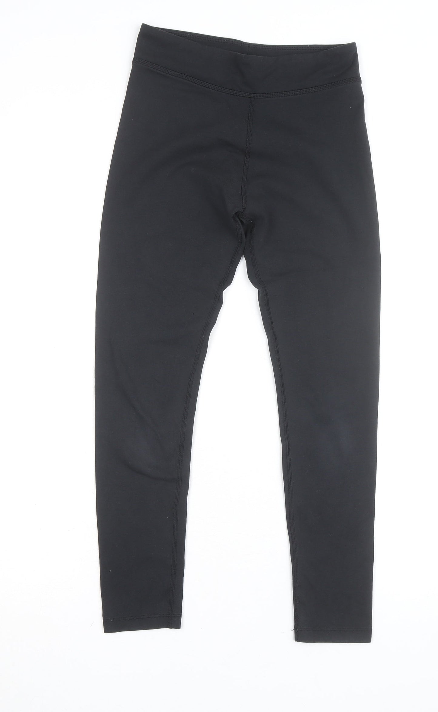Nike Women Black Athletic Leggings M Slim Fit Stretch Sportswear
