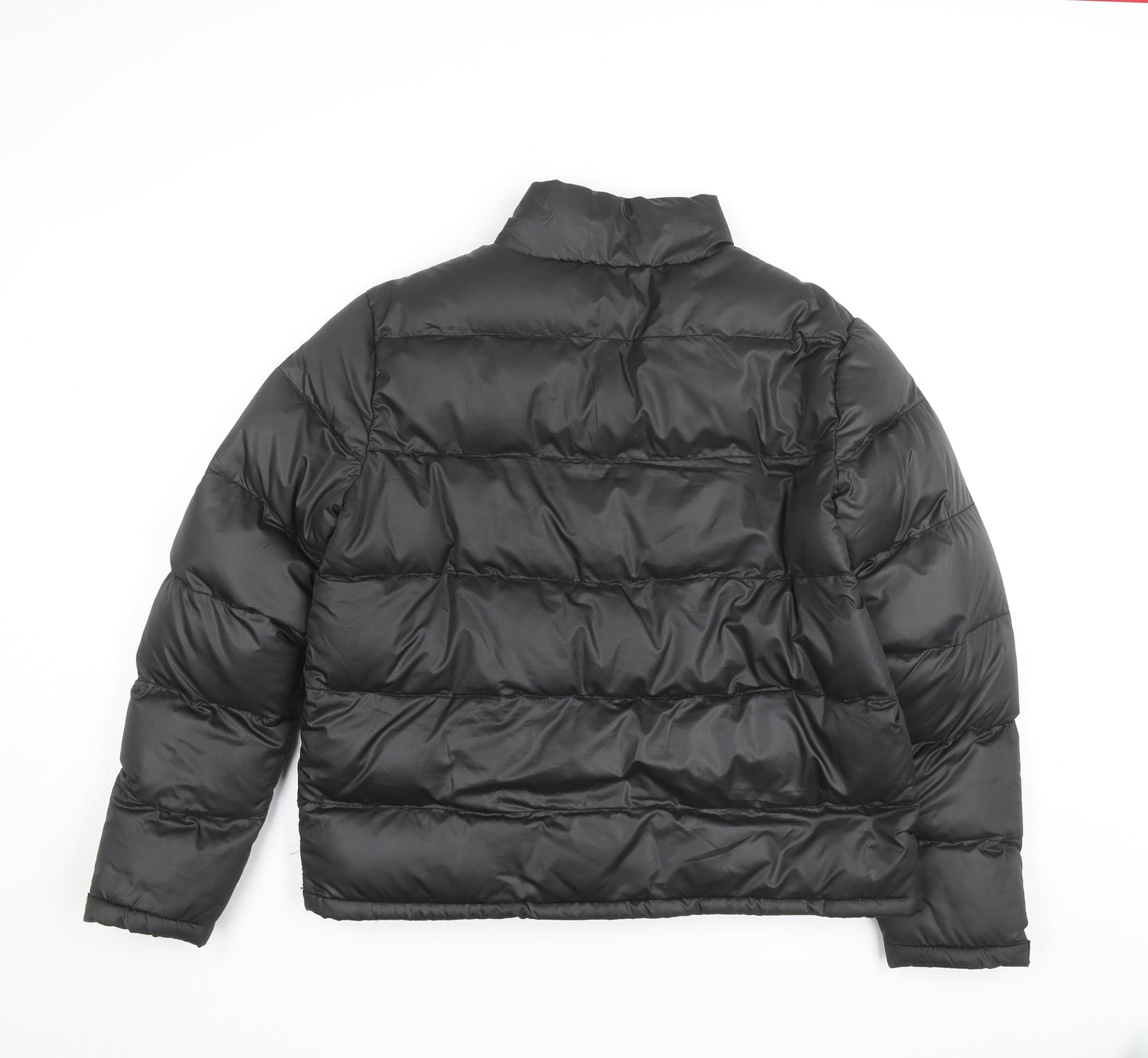 French Connection Men’s Black Puffer Jacket M Winter Warm