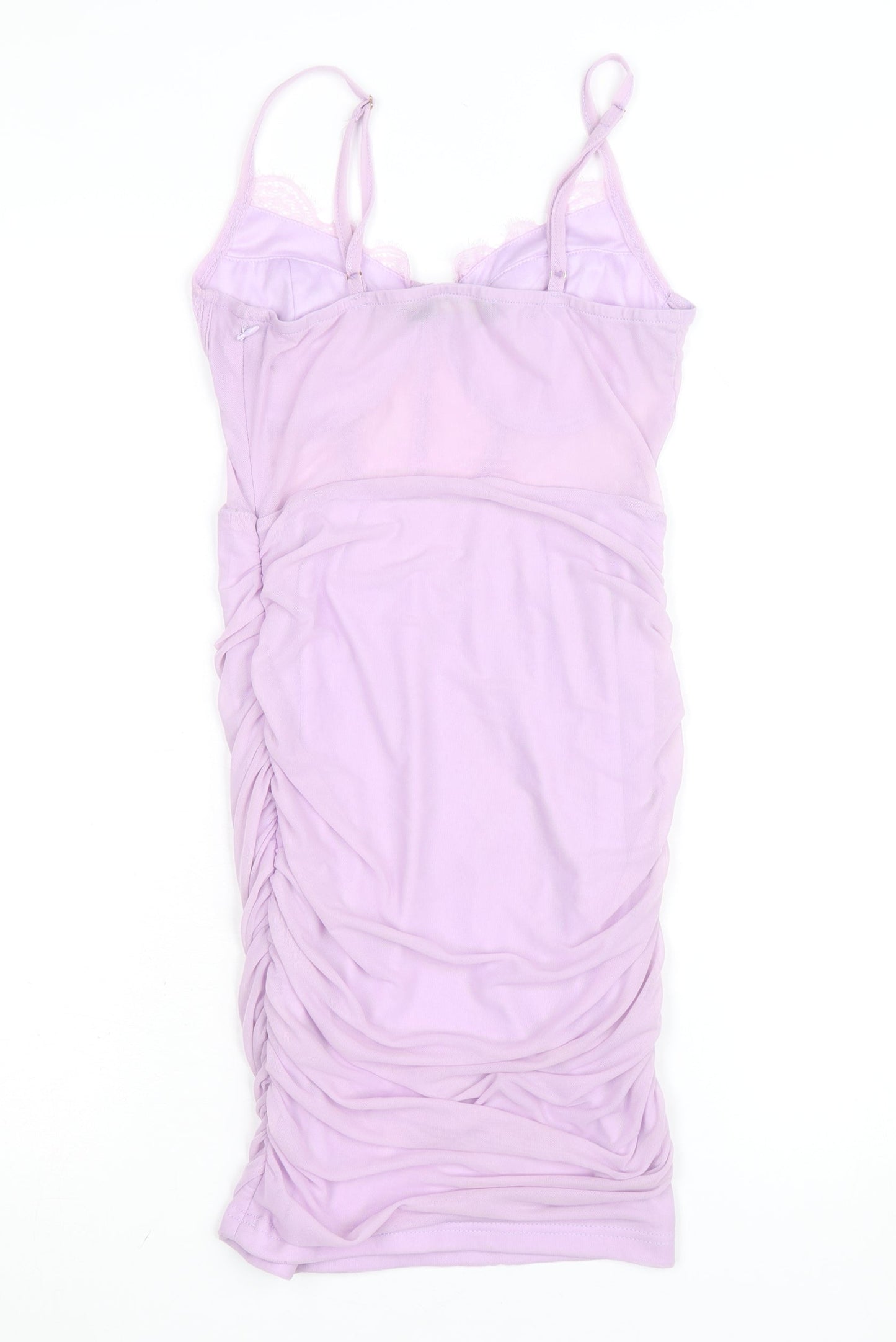 NAANAA Women’s Purple Lace Bodycon Mini Dress Size 8