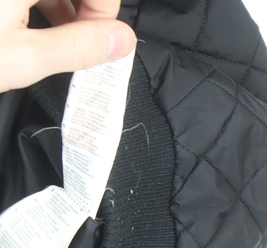 Everlast Women’s Black Size 8 Puffer Jacket Hooded Quilted Winter Coat