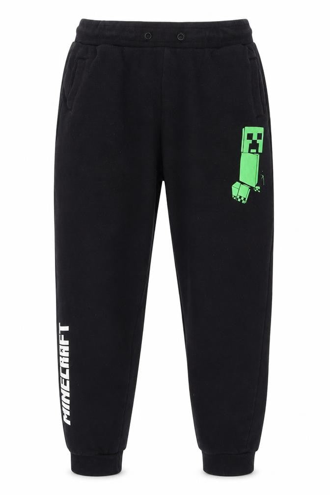 Mojang Studios Boys Black Minecraft Jogger Sweatpants 14-15 Years