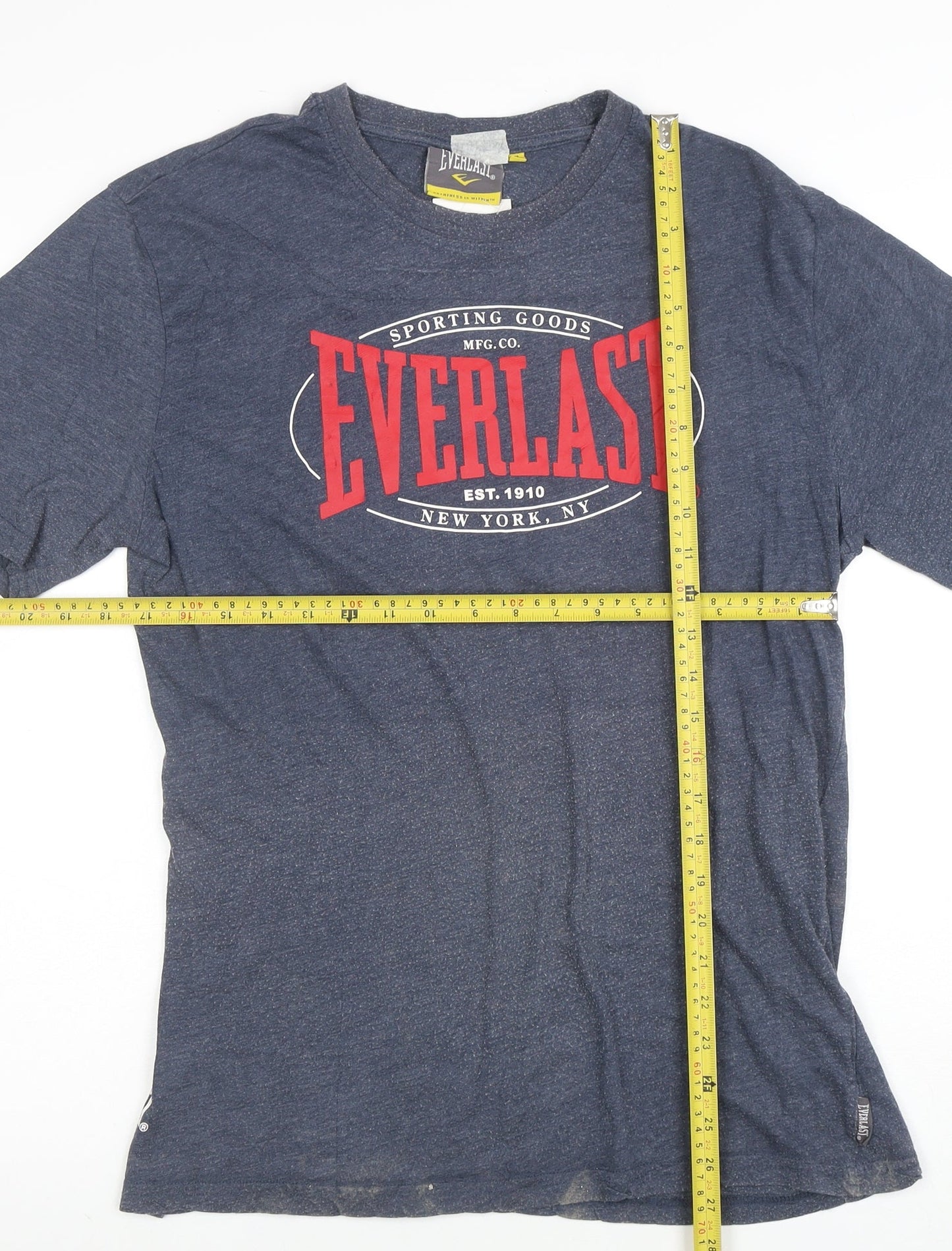 Everlast Men's Blue XL Graphic Sports Crew Neck T-Shirt