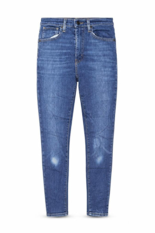 Levi's Men's Blue Mile High Super Skinny Jeans Size 28 High Rise Stretch Denim
