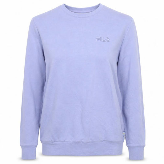 Fila Women’s Lilac Cotton Blend Crew Neck Pullover Sweatshirt Size S