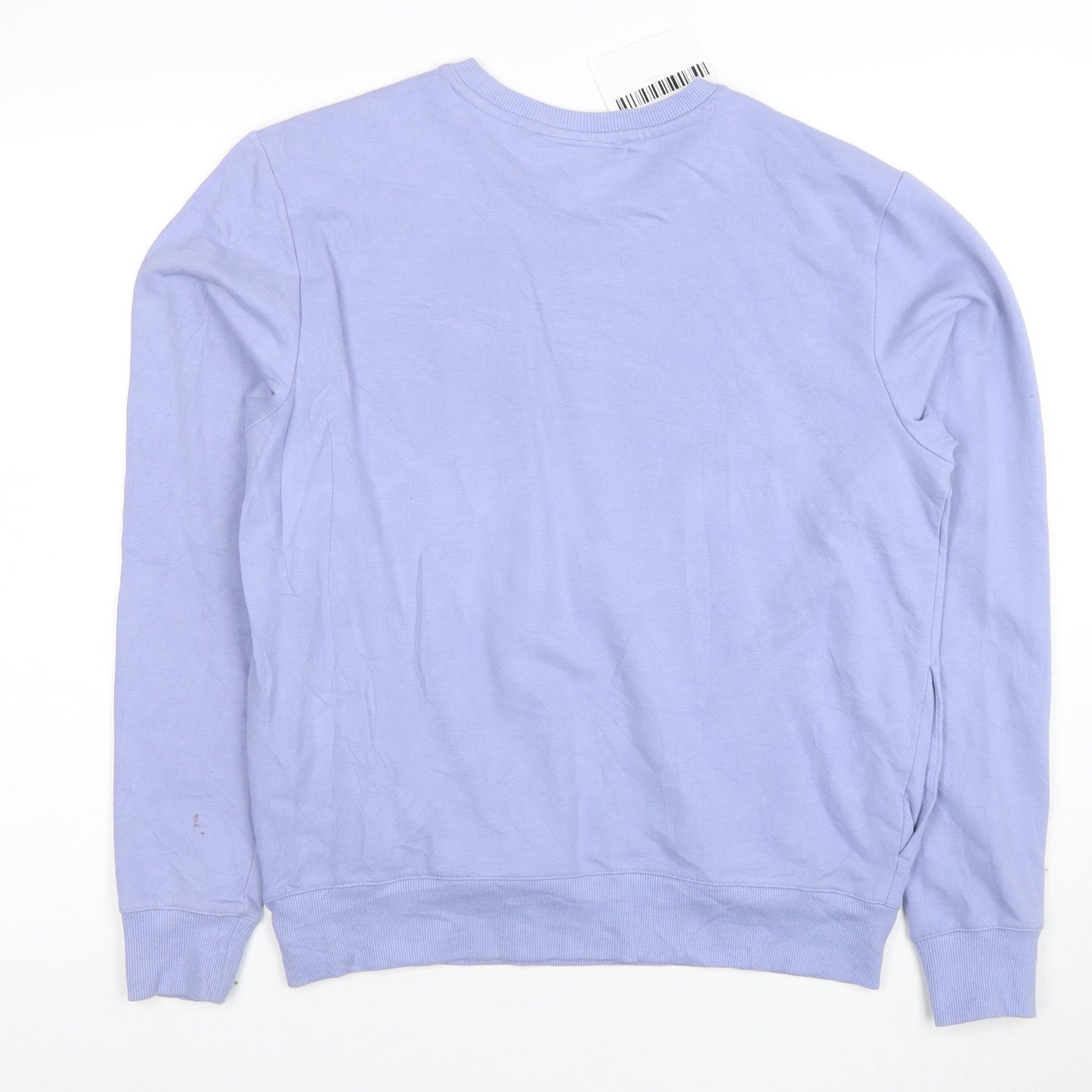 Fila Women’s Lilac Cotton Blend Crew Neck Pullover Sweatshirt Size S