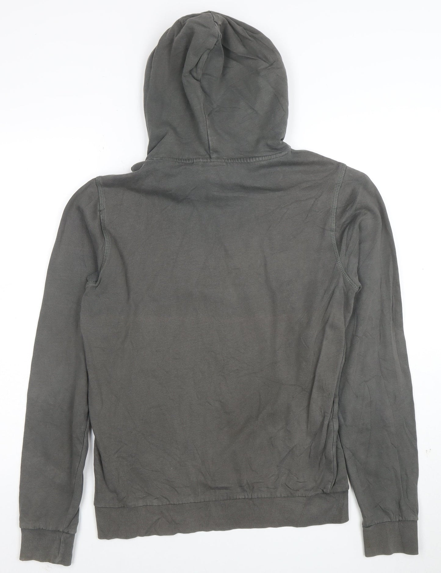 Ellesse Mens Grey Small Pullover Hoodie 100% Cotton Casual Logo Style