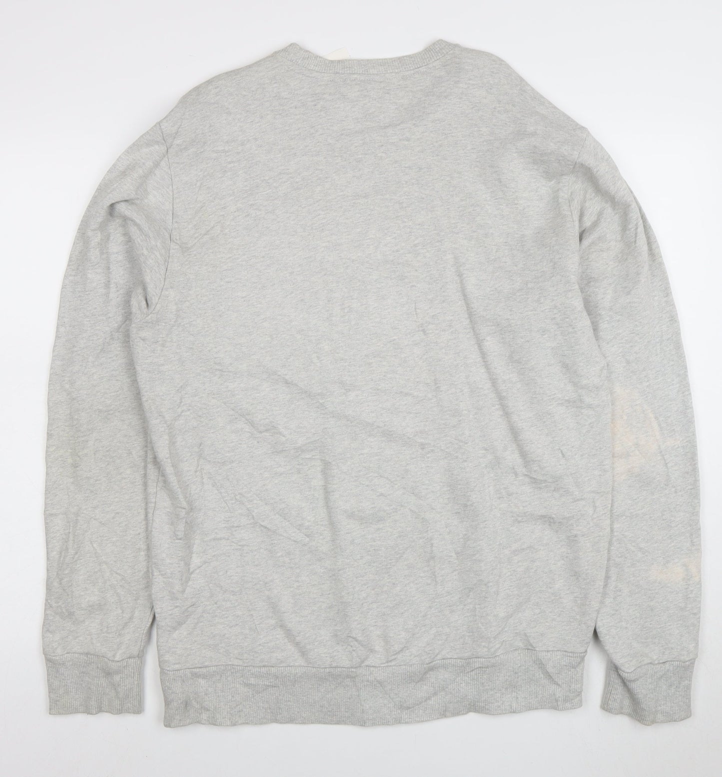 Reebok Men's Grey Crew Neck Pullover Sweatshirt Size L