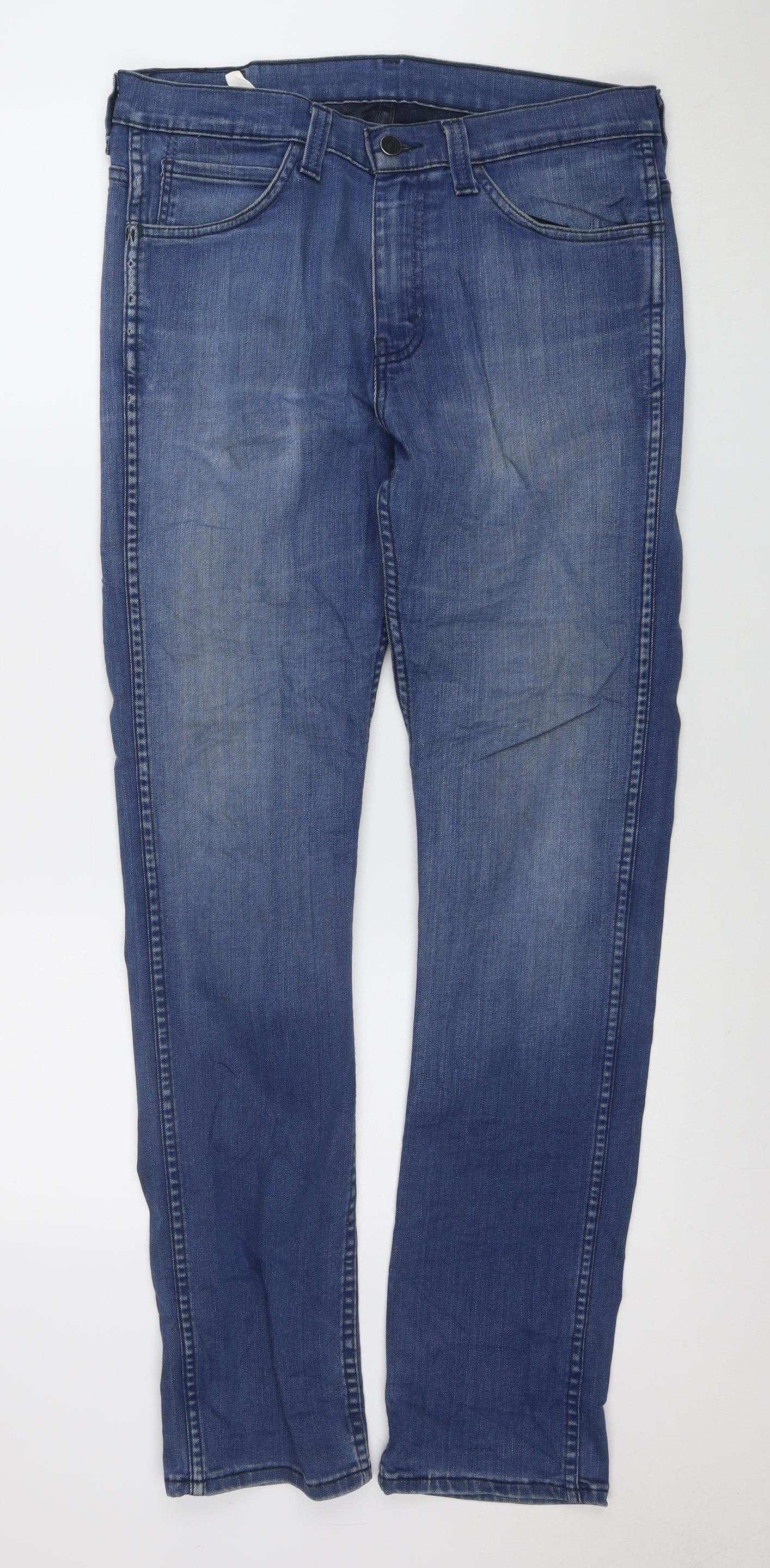 Levi's Men's Blue 510 Regular Fit Stretch Straight Jeans 32W 32L