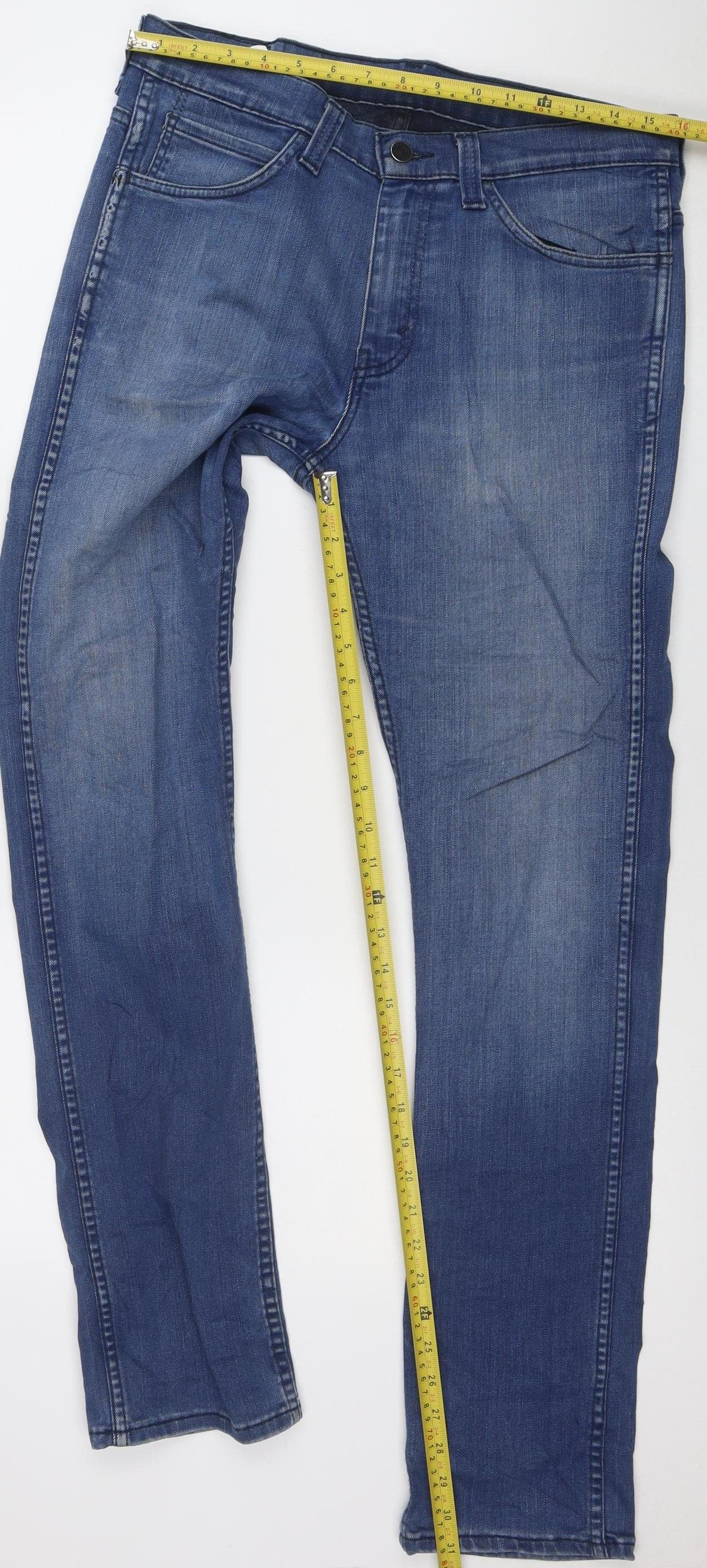 Levi's Men's Blue 510 Regular Fit Stretch Straight Jeans 32W 32L