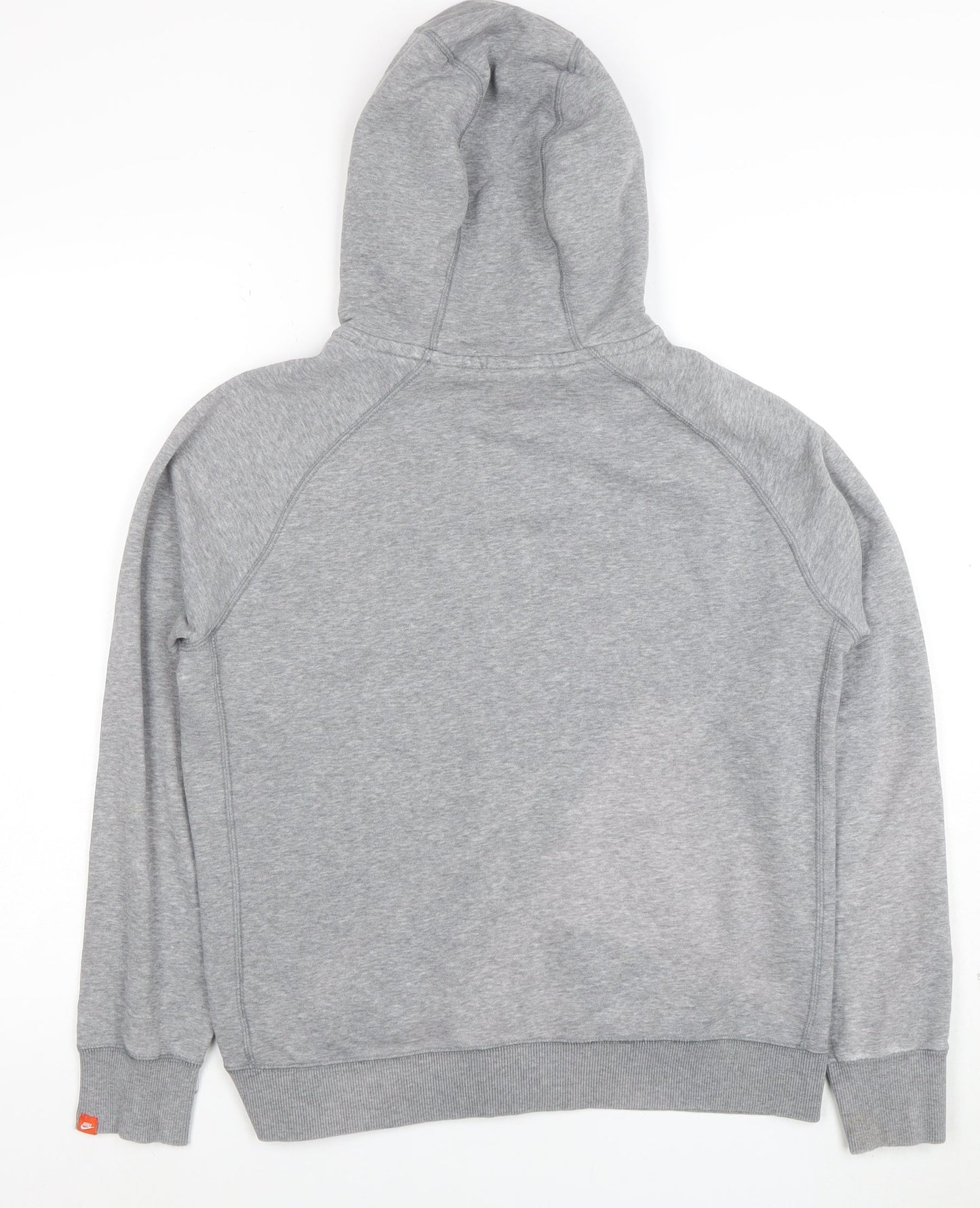 Nike Women Grey Full Zip Hoodie XL Cotton Blend Lined Sportswear