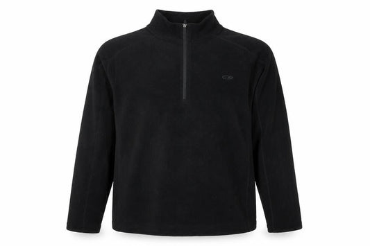 Champion Men’s Black Fleece 1/4 Zip Pullover Sweatshirt Size L